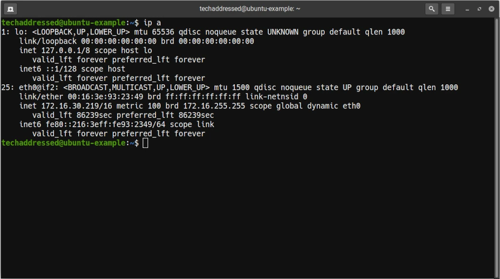 Checking IP Addresses In Ubuntu